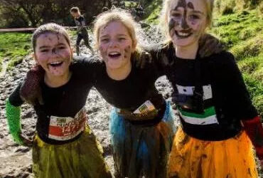 Breathing During A Family Mud Run