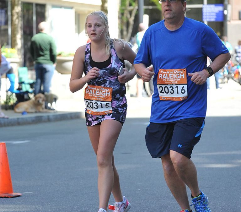 TEENAGER FINDS CONFIDENCE BY TRAINING FOR HALF MARATHONS & MUD RUNS WITH DAD