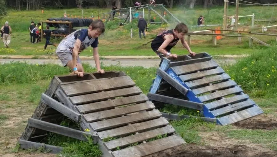 KIDS During the OBSTACLE COURSE RACE